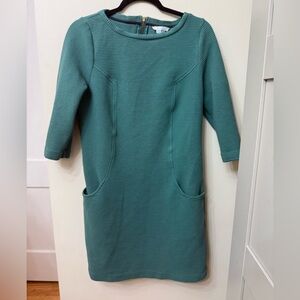 Boden Teal Long Sleeve Dress